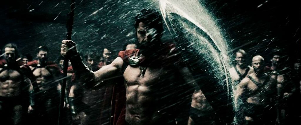 espartanos-batalla